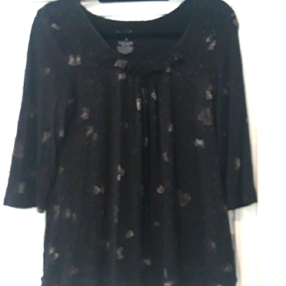 Very Wang 3/4 length sleeves knit top